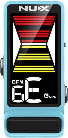 Actual product image NUX tuner NTU-3 MKII Flow Tune Blue with power supply unit