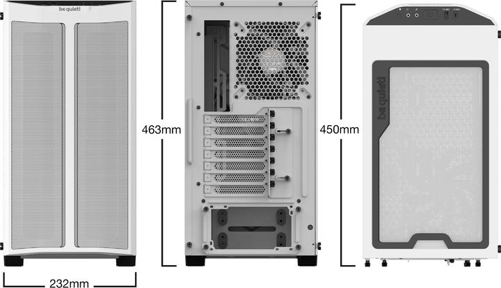 Actual product image be quiet! Pure Base 500DX (ATX, mATX, Mini-ITX)