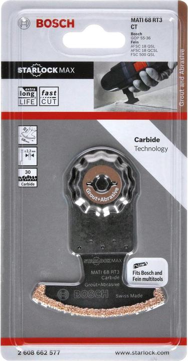 Produktbild Bosch Professional Zubehör Carbide-RIFF Segmentsägeblatt MATI 68 RT3, 30 x 68 mm, 1er-Pack