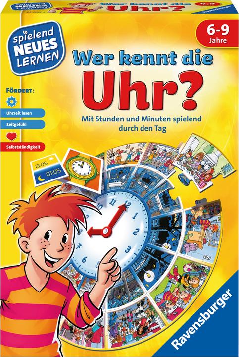 Actual product image Ravensburger Educational game Who knows the clock? (German)