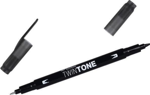Immagine prodotto Tombow Penne in fibra Twintone (33, Nero, 1 x)