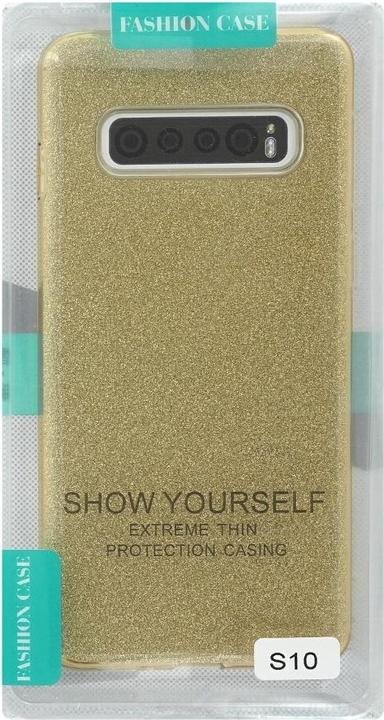 Image du produit OEM Silicon Case Glittery pour Samsung Galaxy S10 or (Samsung Galaxy S10)