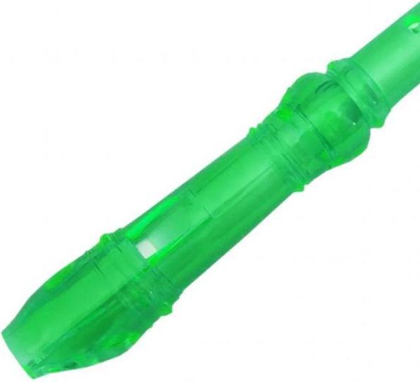 Actual product image keepdrum Recorder soprano neon transparent green (Fipple pipe, Sopranino)