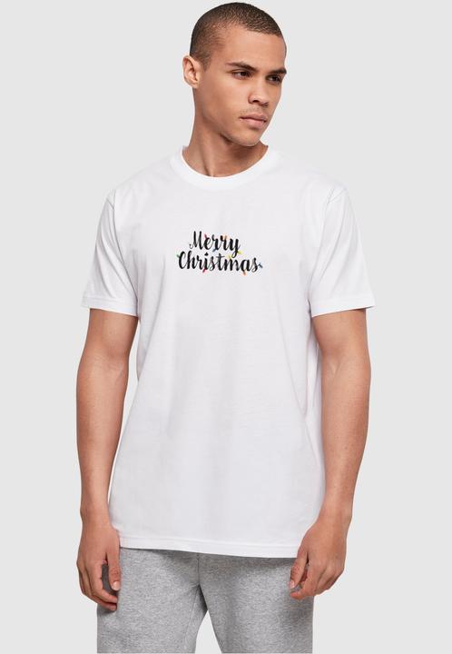 Image du produit Merchcode T-shirt Basic à col rond Merry Christmas Lights - 114963 (L)