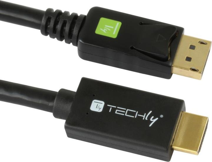 Actual product image Techly DisplayPort — HDMI (Typ A) (1 m, HDMI, DisplayPort)