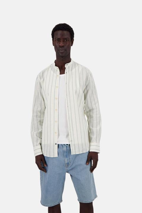 Actual product image Colours & Sons Leinenhemd Shirt-Linen Blend Stripes (S)
