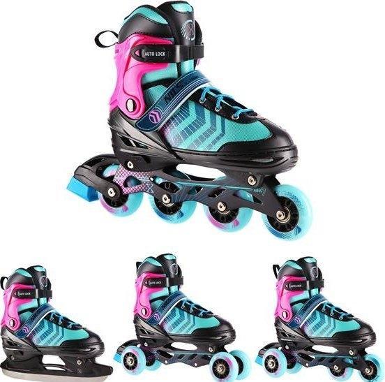 Immagine prodotto Nils NH18192A 4in1 NERO E LILLA TAGLIA M. S(29-33) PATTINI INLINE CON DIM. TUL. HOCKEY SU GHIACCIO (29, 30, 31, 32, 33)