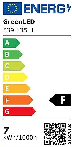 Energie-Label Greenled LED Linienlampe S14d L300mm 6,5W 550lm 2700K (S14d, 6.50 W, 550 lm, 1 x, F)