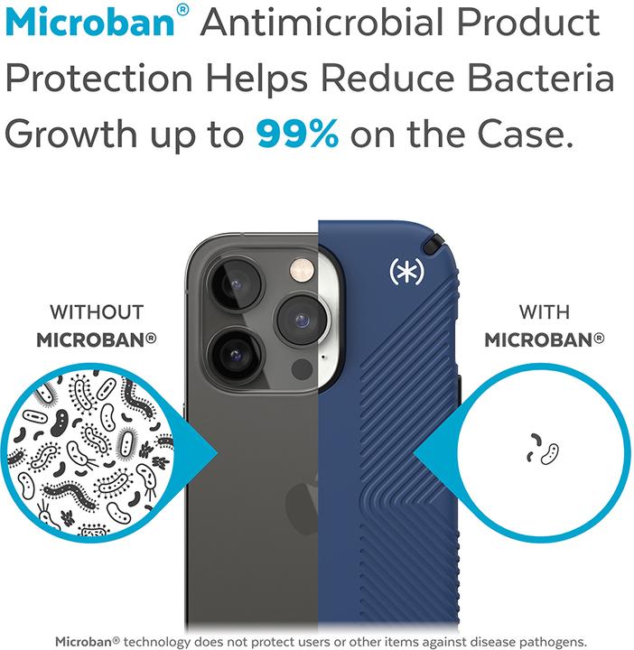 Actual product image speck Presidio2 Grip Apple iPhone 14 Pro Max Coastal Blue - with Microban (Apple iPhone 14 Pro Max)
