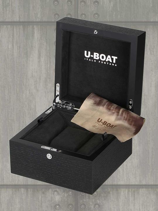 Actual product image U-Boat 9674 Capsoil Doppioempo SS GMT (Analogue wristwatch, 55 mm)