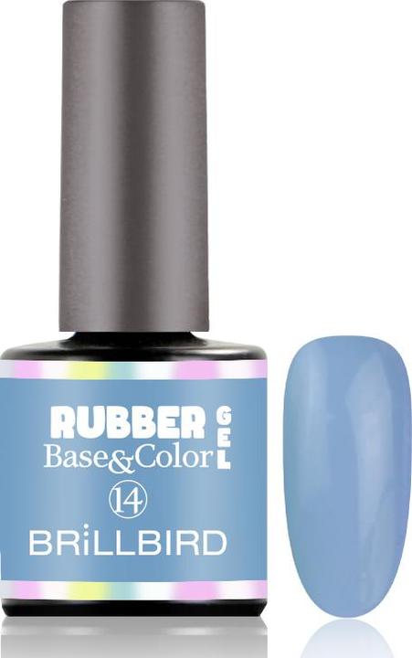 Immagine prodotto BrillBird Gomma Gel Base&Corallo #14 8ml (Corallo #14, Vernice UV gel)