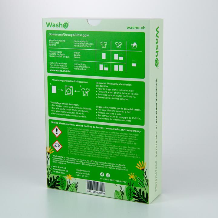 Produktbild Washo Waschstreifen (60 Waschgänge, Tücher)