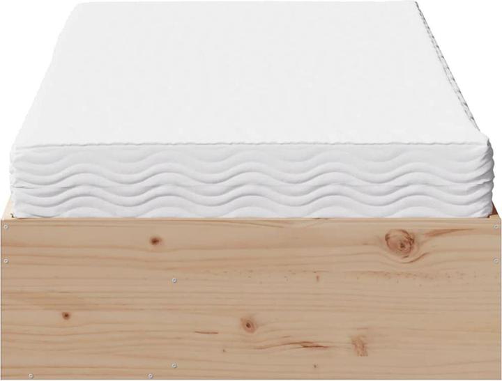 Image du produit VidaXL Lit de jour avec matelas 90x190 cm en pin massif Canapé-lit (90 x 190 cm)