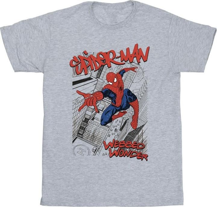 Image du produit - T-shirt SPIDER-MAN SKETCH CITY - Homme (XL)