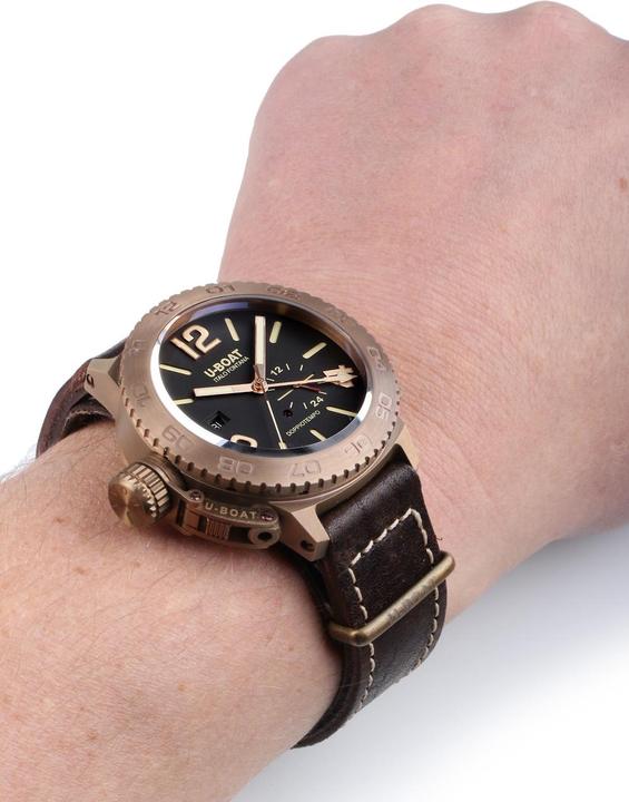 Immagine prodotto U-Boat 9008 Doppiotempo Bronzo Automatico 46mm 10ATM (Fatto in Svizzera, 46 mm)