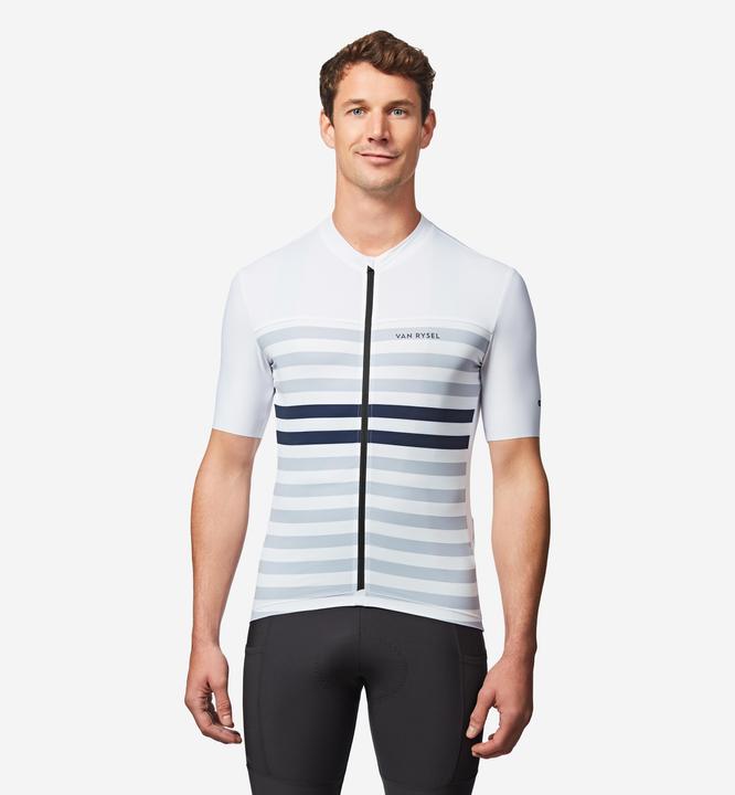 Actual product image Van rysel Rennrad Fahrradtrikot Sommer kurzarm Herren Slimfit Endurance 2 weiss/blau (XXL)