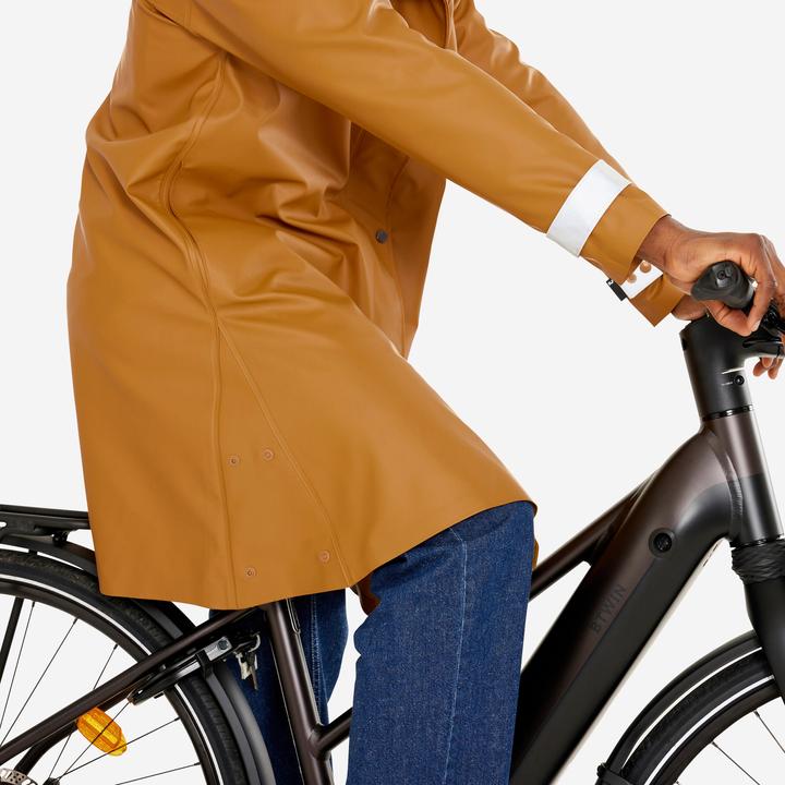 Produktbild Btwin Fahrrad Parka City 540 wasserdicht unisex gelb (XS)