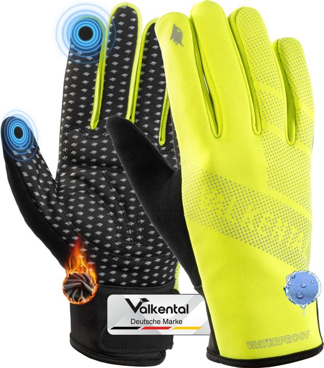 Valkental GloRider Flex - Wasserfester Ãoebergangshandschuh mit Grip (M)