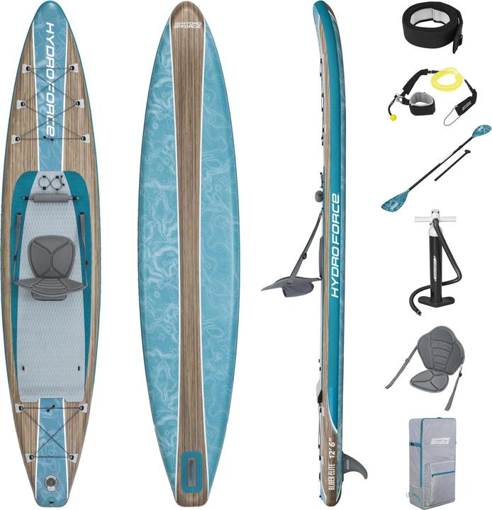 Bestway Hydro Force Glider Elite 2-in-1 Inflatable Stand-Up Paddleboard & Kayak Set 3.81 m