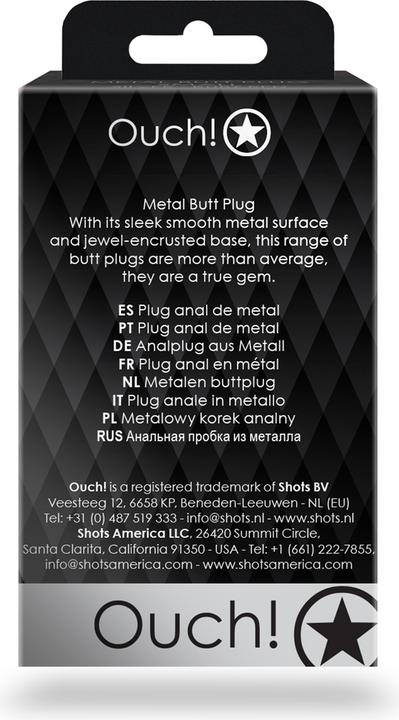 Productafbeelding Ouch! Ronde Gem Butt Plug - Klein