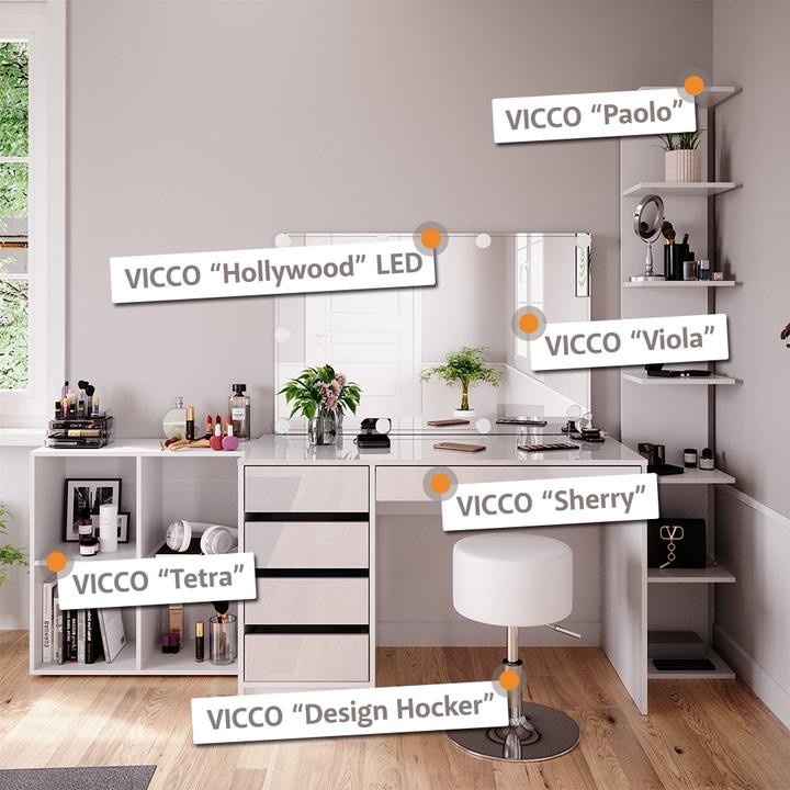 Produktbild Vicco Sherry mit Beleuchtung (120 x 55 x 75 cm)