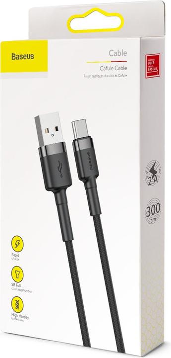 Produktbild Baseus Cafule USB A – USB-C (3 m, USB 2.0)