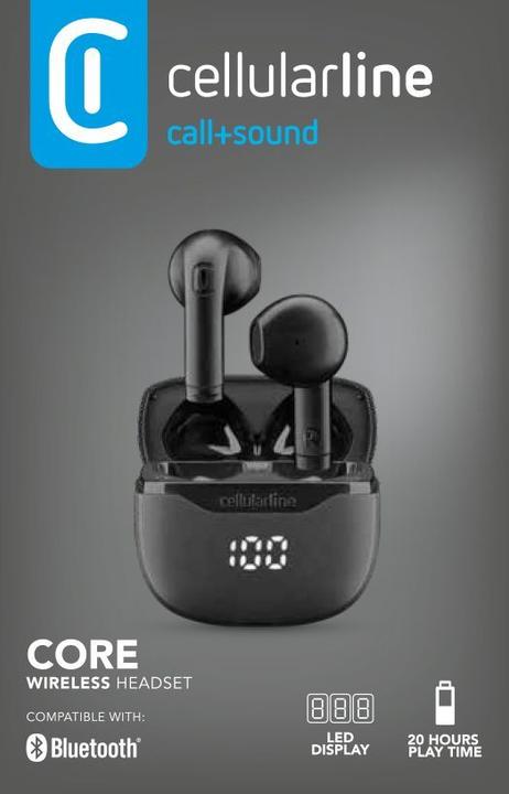 Image du produit Cellularline Bluetooth-Ohrhörer TWS CORE (4 h, Sans fil)