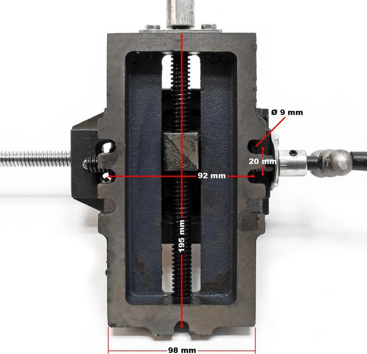 Image du produit Wiltec Étau de fraisage 2 Axes 75 mm Perceuse à tarauder Table croisé Établi Étau machine Outil Atelier (75 mm)