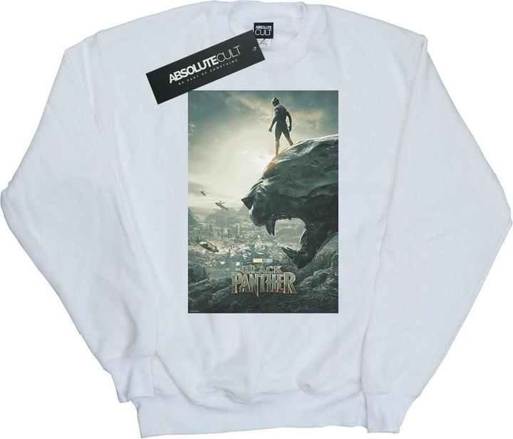 Black Panther Poster Baumwolle Sweatshirt