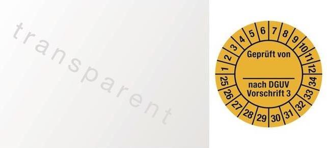 Produktbild HP Autozubehör MehrjahresprÃ¼fplakette B25xL60mm J.2025-2034 Folie