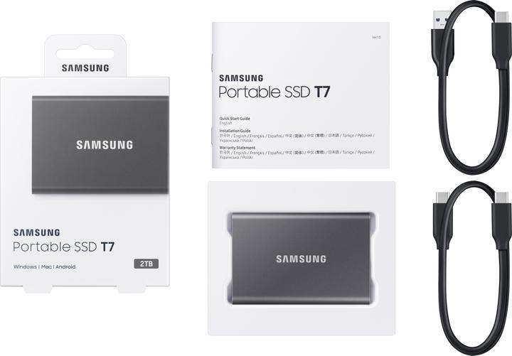 Produktbild Samsung Portable T7 Titan Grey (2000 GB)