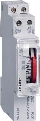 Produktbild müller Zeitschaltuhr 230VAC  7-Tage 17,5mm
