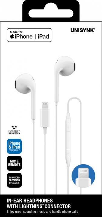 Image du produit Unisynk 10345 Casque/écouteur filaire intra-auriculaire/musique blanc (Filaire)