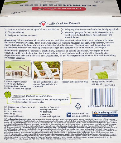 Produktbild dm Profissimo Schmutzradierer (6 Stk.)