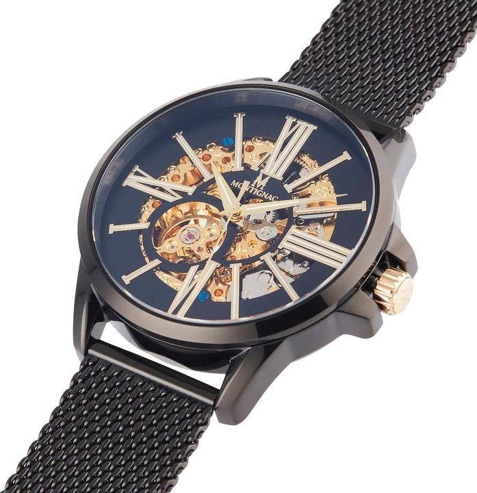Immagine prodotto Montignac Orologio Automatico Round (Orologio scheletrato, 42 mm)