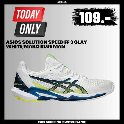 Actual product image ASICS Performance Solution Speed FF 3 clay court tennis shoe men (41.5)