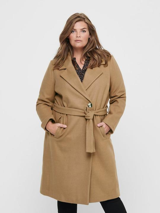 Actual product image Only Curvy wool wrap effect coat