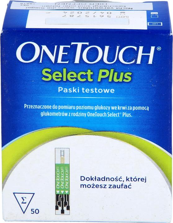 Produktbild OneTouch ONE TOUCH Select Plus Blutzucker Teststreifen, 50 St. Teststreifen (Teststreifen)