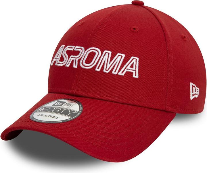 New Era 9Forty Strapback Cap - WORDMARK AS Roma rot