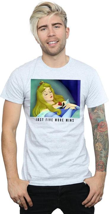 Actual product image Disney Princess Mens Sleeping Beauty Five More Minutes T-Shirt (L)