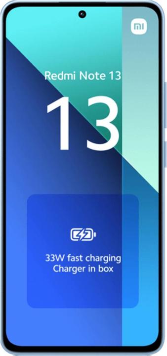 Actual product image Xiaomi Redmi Note 13 (128 GB, Ice Blue, 6.67", Hybrid Dual SIM, 108 Mpx, 4G)