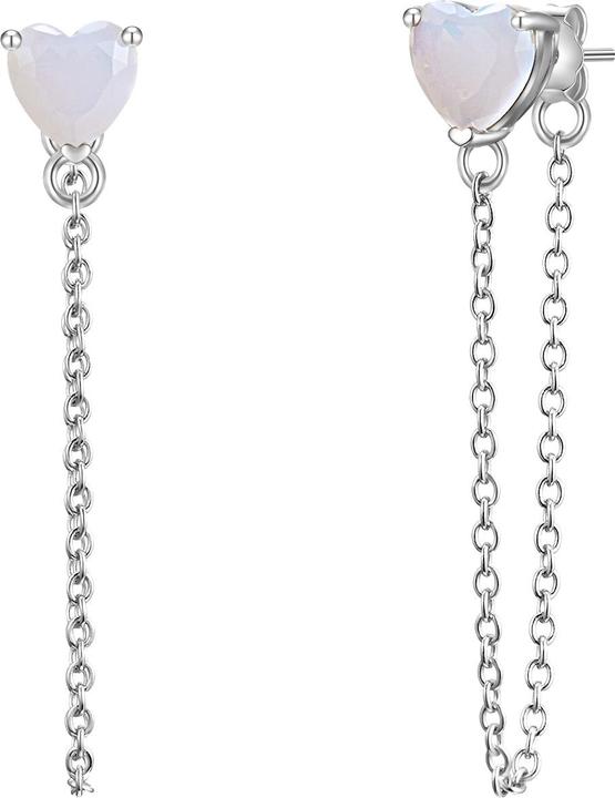 Glanzstücke München Damen Sterling Silber Mondstein (synth.) silber - 29956 (Sterling Silber)