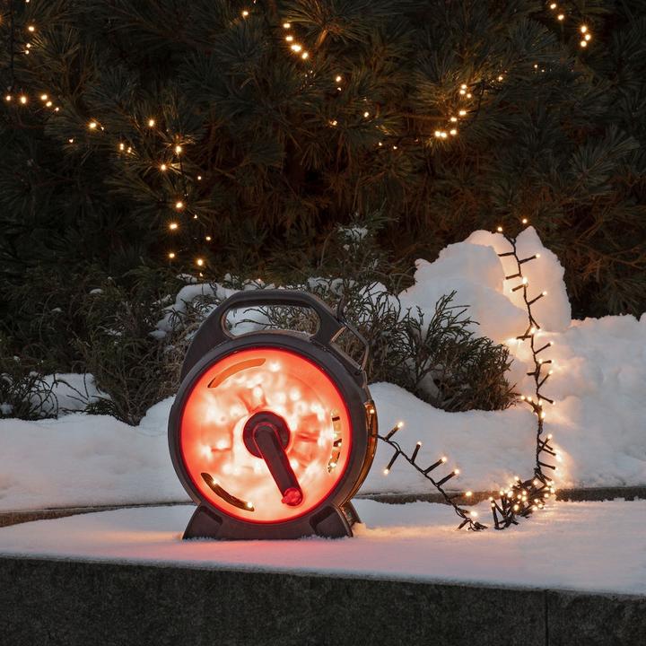 Konstsmide LED-Lichterkette Kabelaufroller, 1000 LED, 21.9 m, Outdoor (2.20 m)