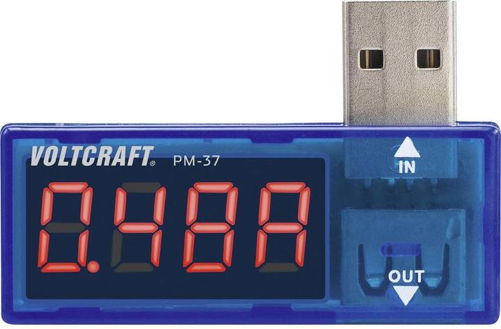 Actual product image Voltcraft USB measuring adapter digital PM-37 (CAT I)
