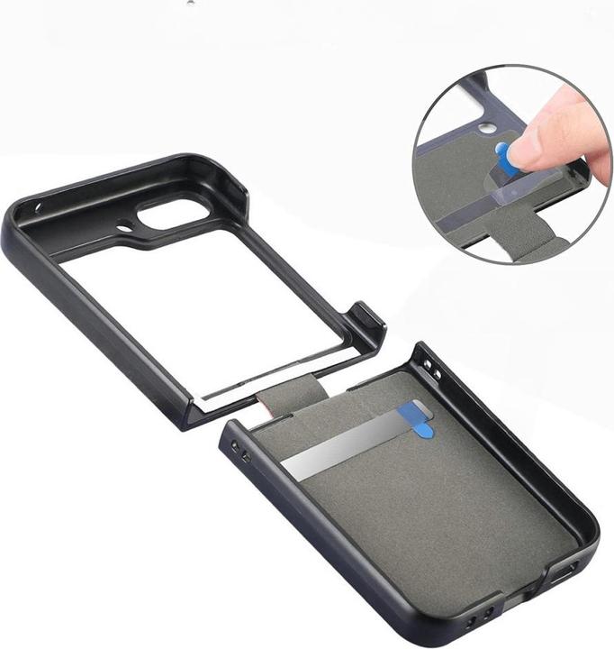 Produktbild Cover-Discount Galaxy Z Flip5 - Hybrid Hülle mit Ringhalter braun (Samsung Galaxy Z Flip5)