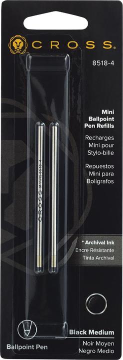 Actual product image Cross Ballpoint refill M 2ST black (Refill unit, Black)
