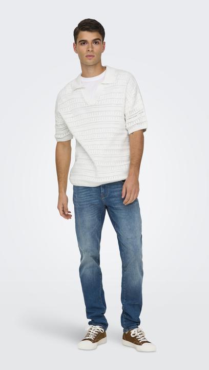 Actual product image Only & Sons Onsgrayson Ds 5 Chochet Polo Knit (M)