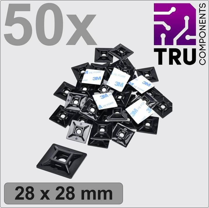 Immagine prodotto Tru Components T24CA068 Base di montaggio autoadesiva, avvitabile TC-12888544