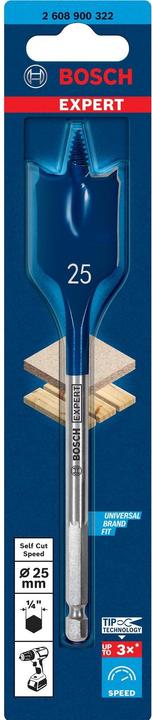 Actual product image Bosch Professional Zubehör Expert SelfCut Speed flat milling drill, 25 x 152 mm (25 mm)