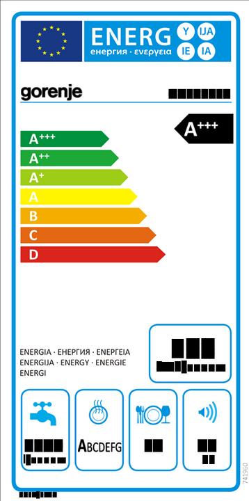 Energy Label Gorenje GV583C10